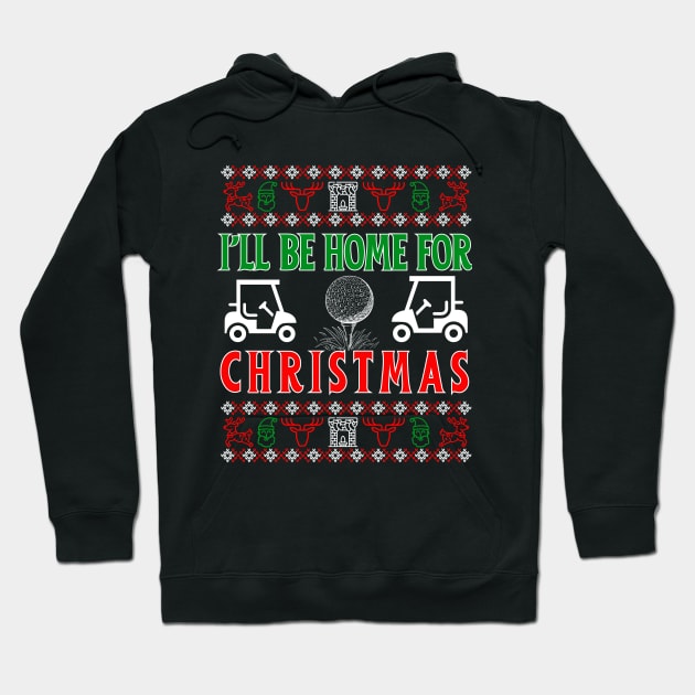 I'll Be Home for Christmas Baseball Hoodie by click2print